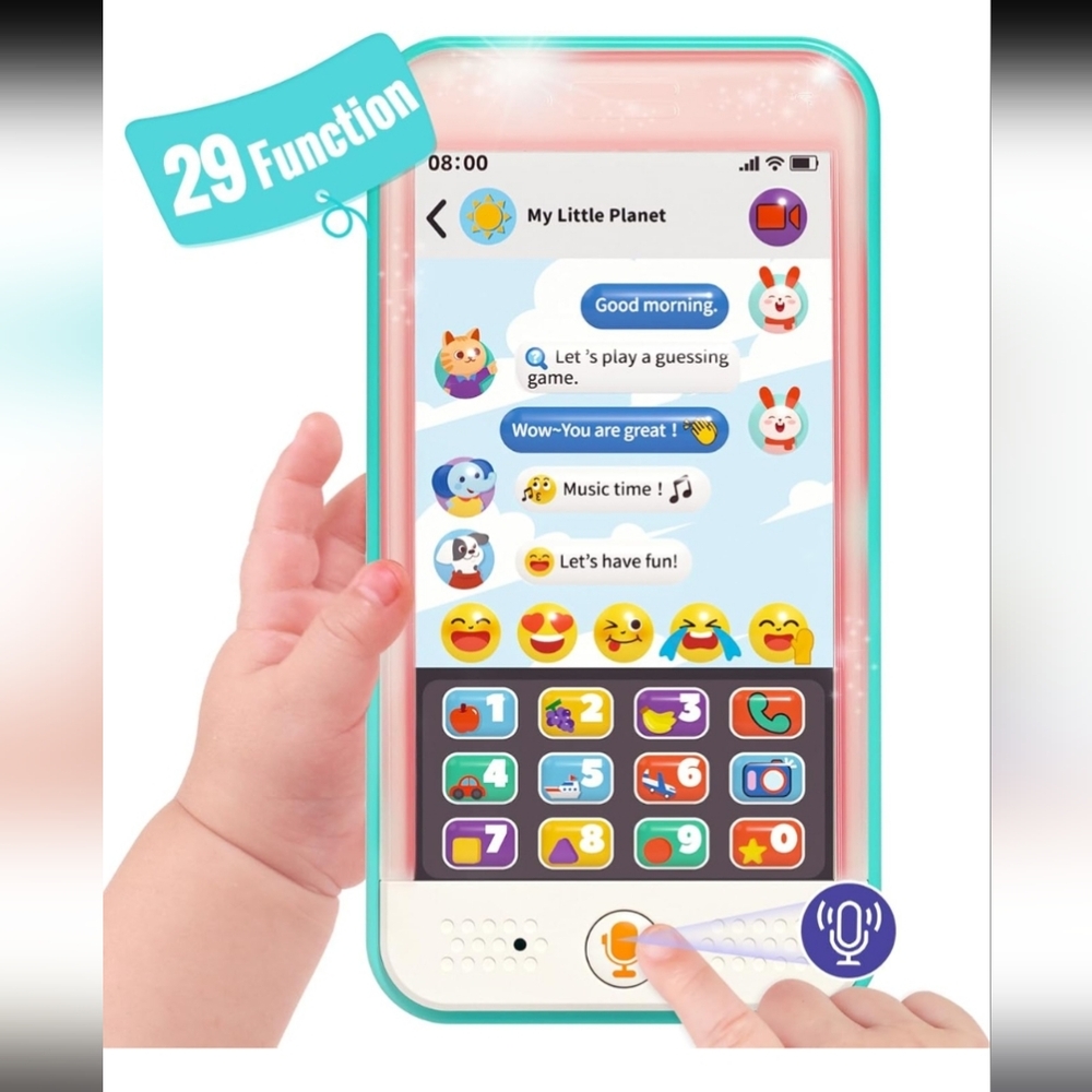 ♻️3/25$♻️Kids Toy Smartphone with Emoji Buttons